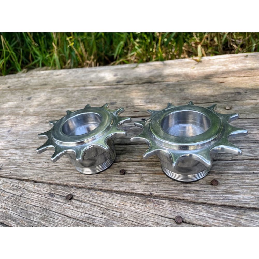 Vintage Metal Candle Votive holders Industrial Sprocket Gears - Picture 9 of 14